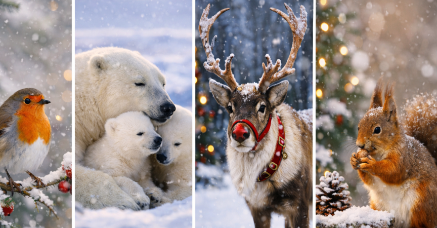 7 animale pe care le iubim de Crăciun. Care este motivul?