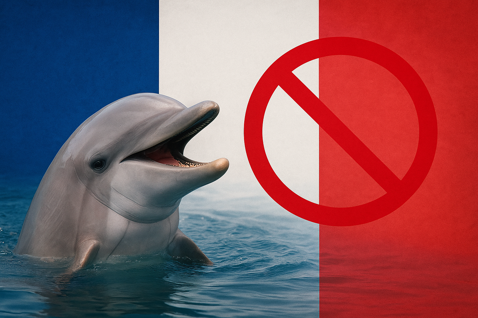 Franța a votat eliminarea treptată a delfinariilor. sursa foto Chat GPT