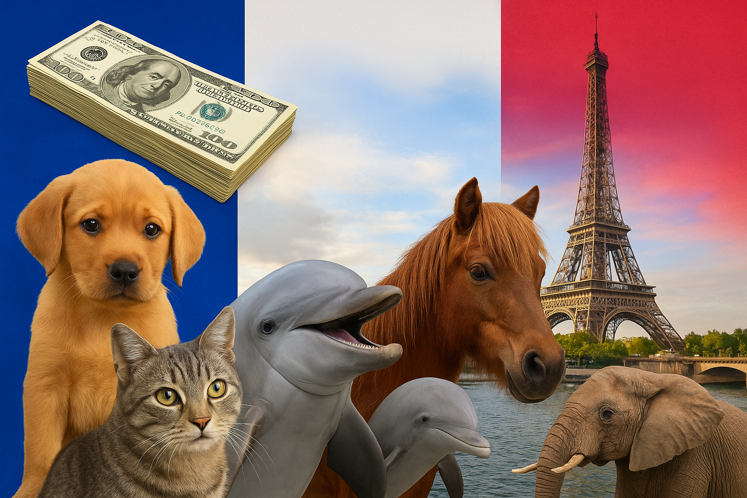 Cum luptă Franța cu abandonul animalelor și exploatarea viețuitoarelor sălbatice. sursa foto Chat GPT