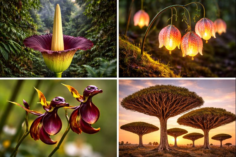 Cele mai ciudate plante din lume. 9 dintre cele mai bizare forme de floră ale planetei