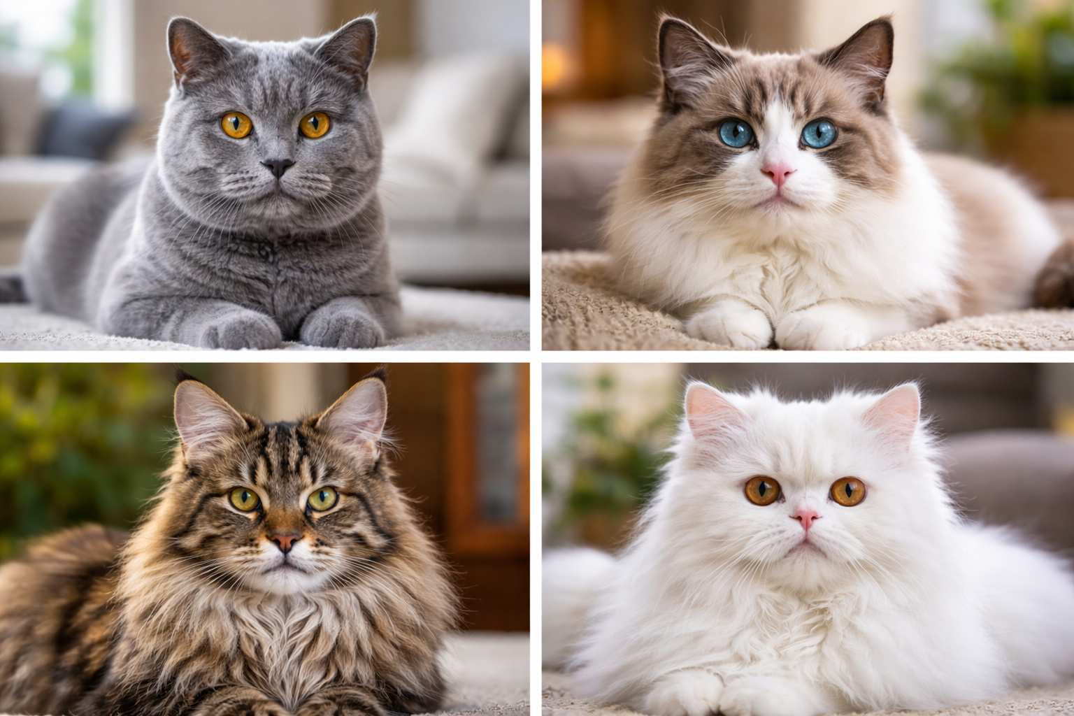 7 rase de pisici care necesită un dresaj minim. sursa foto Chat GPT