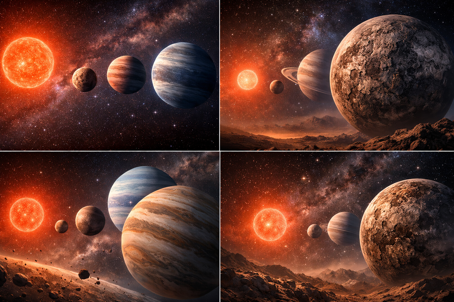 Astronomii au descoperit un sistem solar care „nu ar trebui să existe”. foto Chat GPT