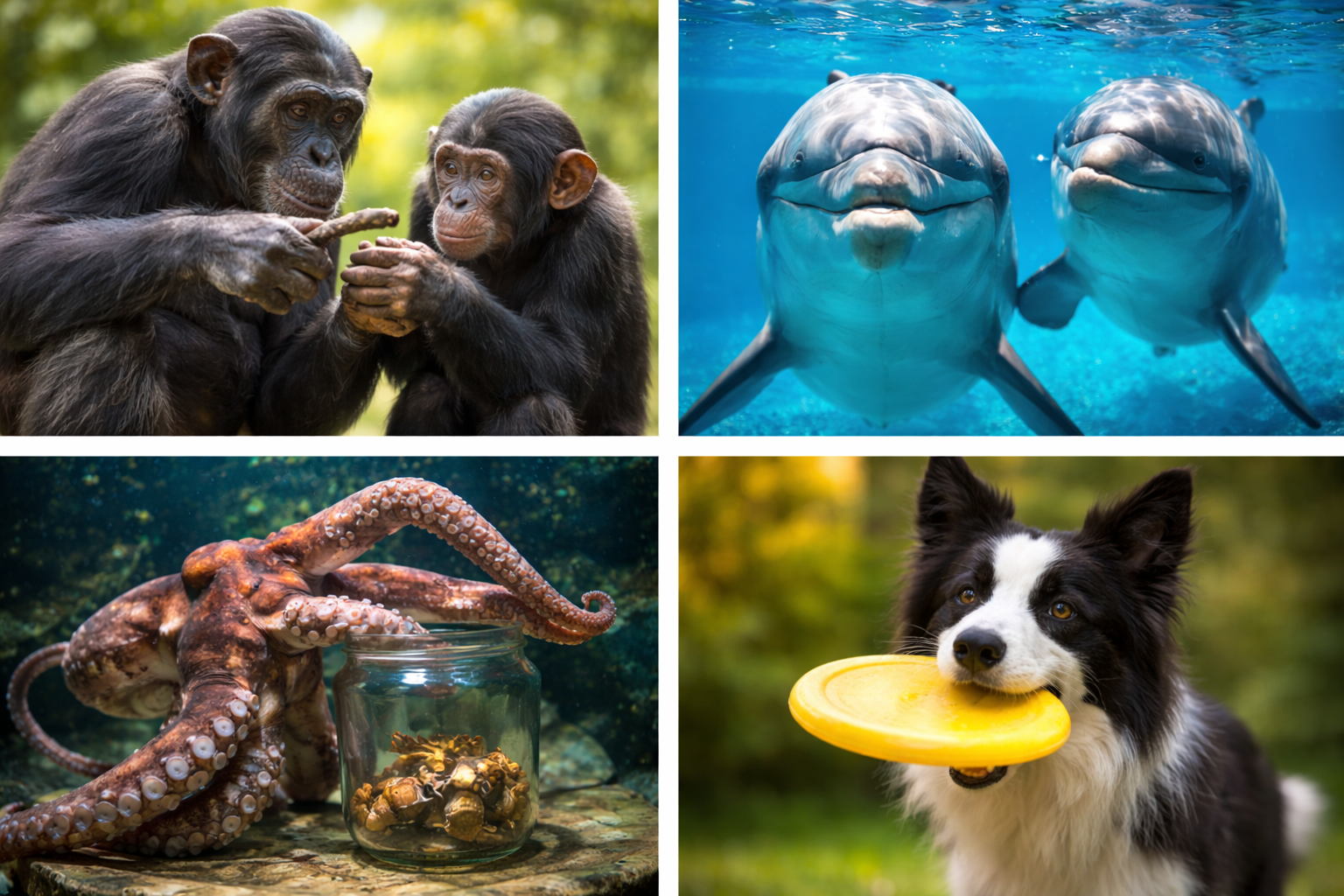 Top 5 cele mai inteligente animale din lume. foto: Chat GPT