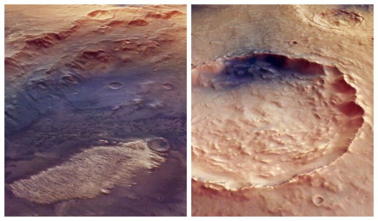 Imagini spectaculoase surprinse pe suprafața planetei Marte! Un peisaj sculptat de-a lungul a miliarde de ani