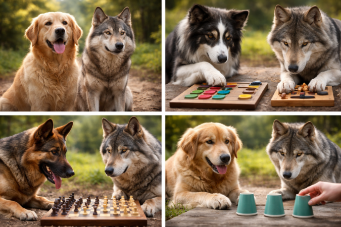 Sunt câinii mai inteligenți decât lupii? Ce spun cercetările despre inteligența animalelor