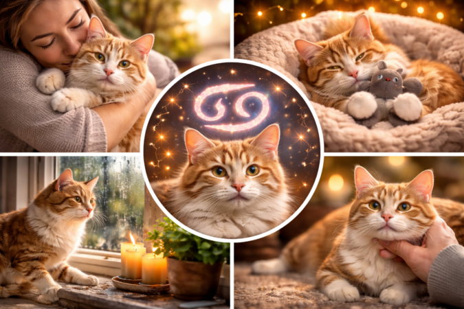 Cum sunt pisicile din zodia Rac? Sensibile, afectuoase și atașate de casă. Ce dietă e musai să le oferi