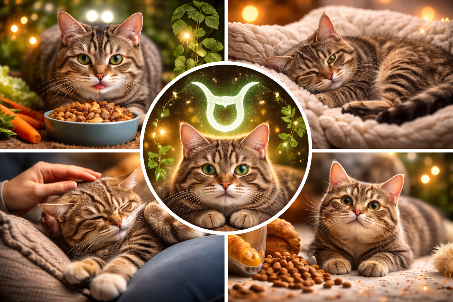 Pisicile din zodia Taur sunt pofticioase, somnoroase și irezistibile. sursa foto: Chat GPT