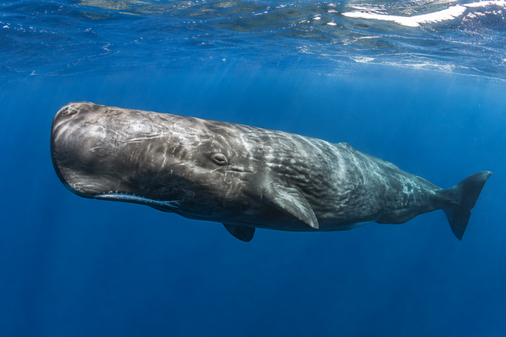 Știați că cașaloții, Physeter macrocephalus, sunt cele mai mari balene cu dinți?