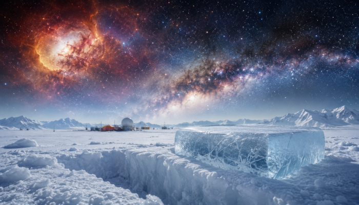 Urme ale unor explozii stelare, descoperite în gheața Antarcticii. Cercetătorii spun că Pământul traversează un nor cosmic străvechi