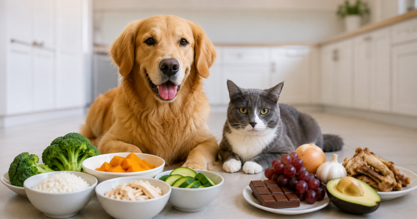 Ce resturi de mâncare sunt sigure pentru animalele de companie și care le pot face rău, potrivit medicilor veterinari