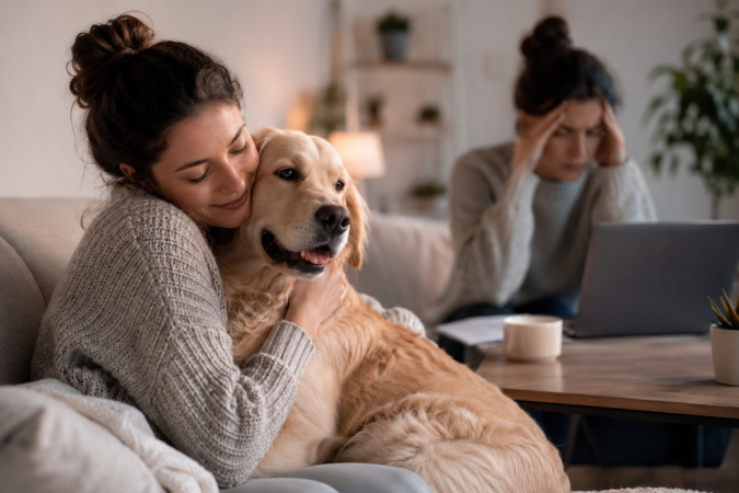 Animalele de companie îmbunătățesc starea de bine, dar nu reduc neapărat stresul în momentele tensionate