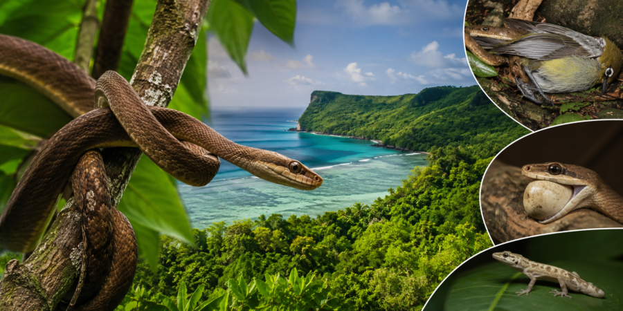 Cum au reușit șerpii arboricoli bruni să cucerească insula Guam?