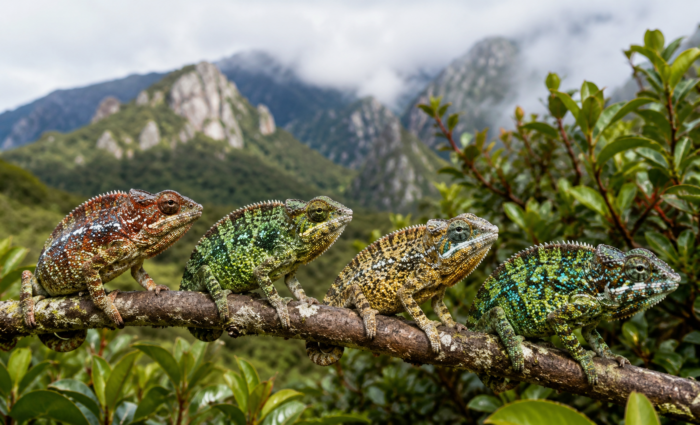 Patru specii noi de cameleoni, descoperite în nordul Mozambicului. ADN-ul a dezvăluit o biodiversitate ascunsă de milioane de ani
