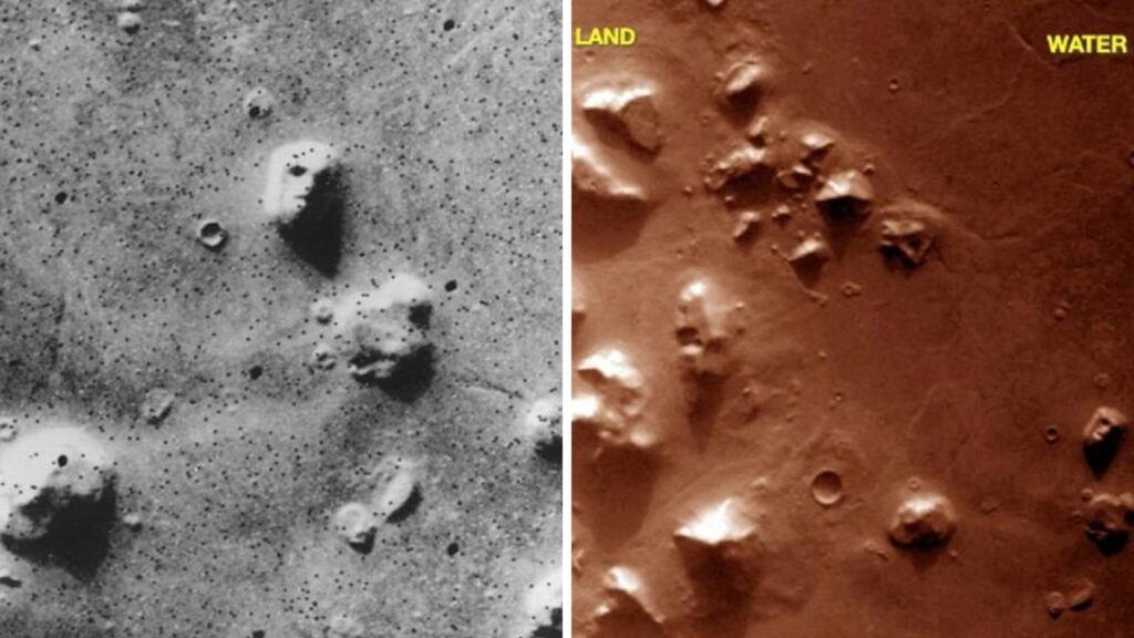 Structuri misterioase surprinse în imaginile NASA de pe Marte alimentează teoriile despre existența unui oraș antic pe Planeta Roșie