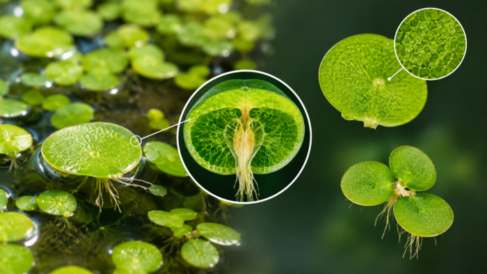 Cum reușește lintița de apă să păstreze o plantă întreagă într-un mic disc verde