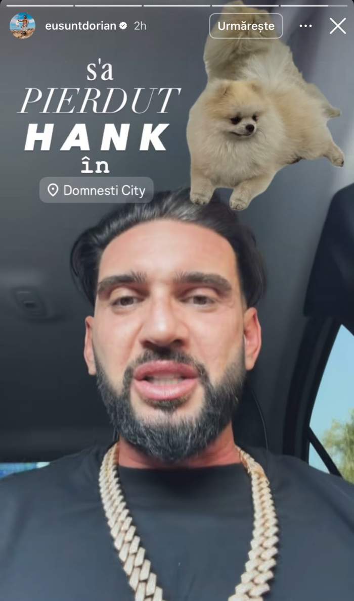 Dorian Popa încearcă să-l găsească și el pe Hank. Foto: Instagram