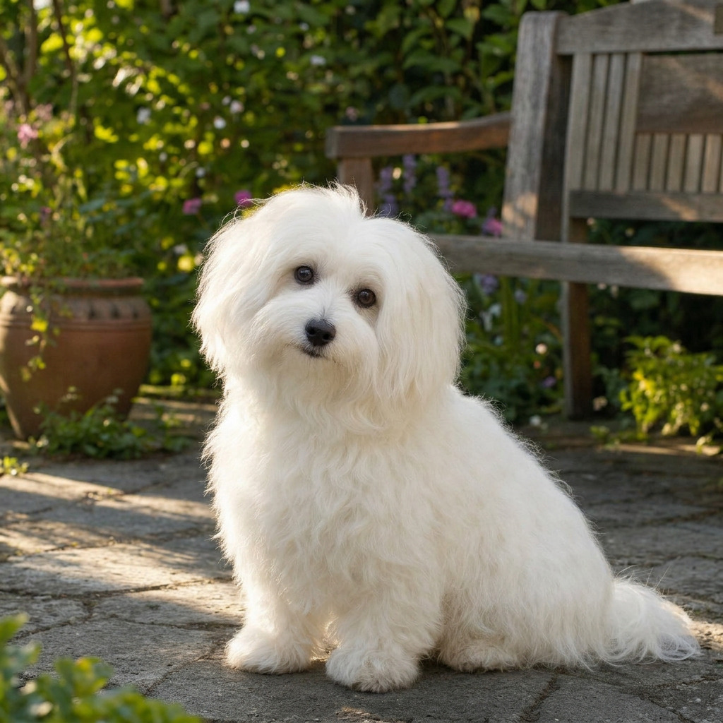Coton de Tulear este cunoscut pentru firea veselă. Foto: AI Magnific.com